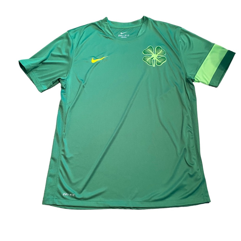 Nike Men’s Size L Celtic Glasgow Anniversary training top 2013 Green Dri-Fit